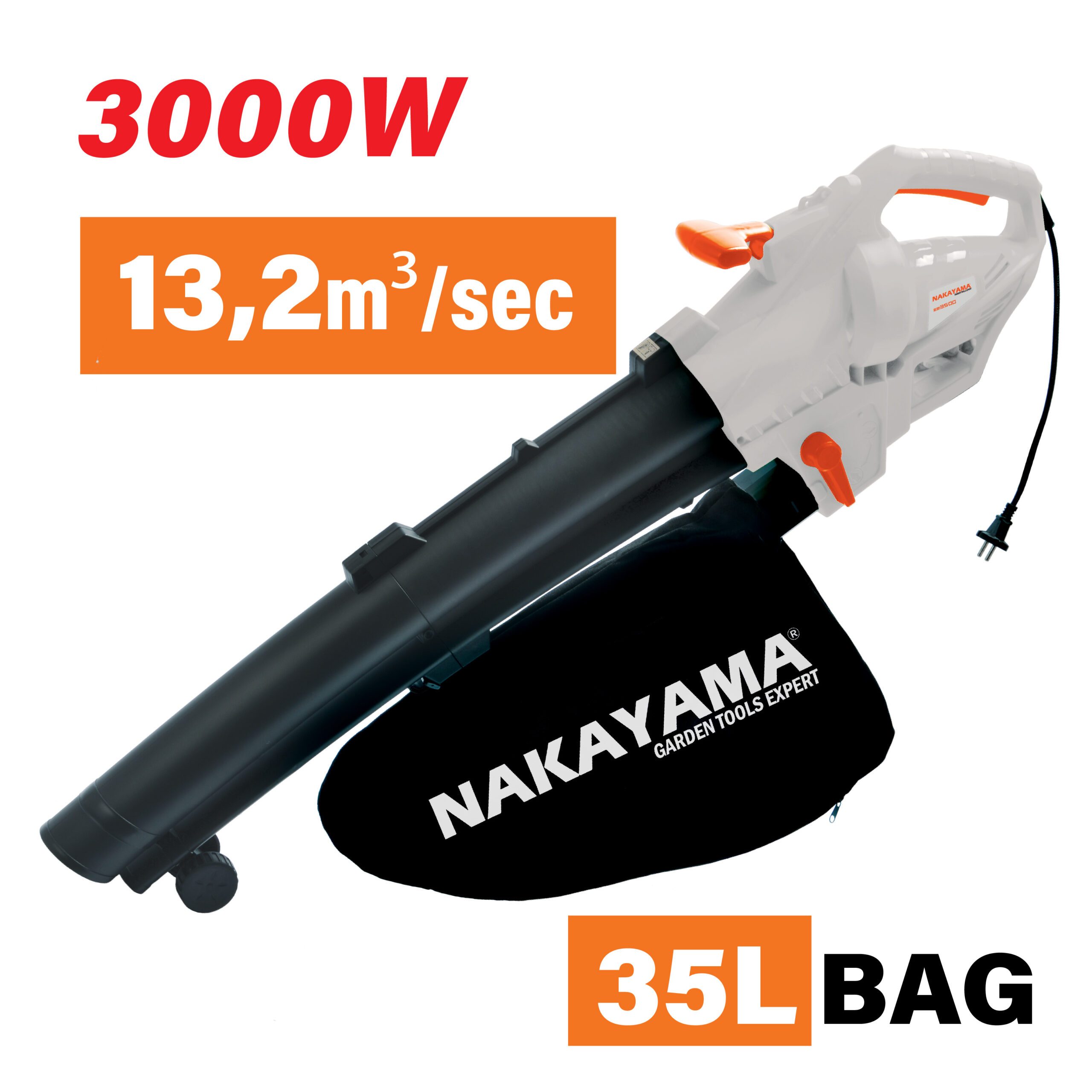 nakayama_EB3500 Φυσητήρας-Απορροφητήρας Φύλλων 3000W NAKAYAMA EB3500 - Image 1