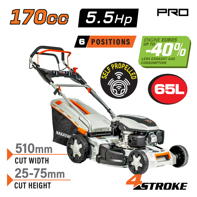 nakayama_PM5310 Χλοοκοπτική Βενζίνης 3.5hp 170cc NAKAYAMA PRO PM5310 - Image 1