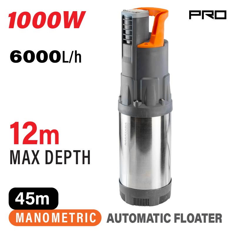 NP1180 Αντλία Άρδευσης Υποβρύχια 1000W NAKAYAMA PRO NP1180 - Image 1