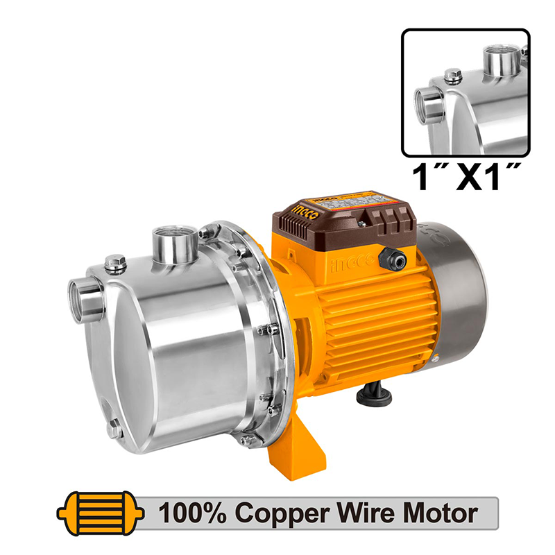 JPS075082 Αντλία INOX Αυτόματης Αναρρόφησης 750W JPS075082 INGCO - Image 1
