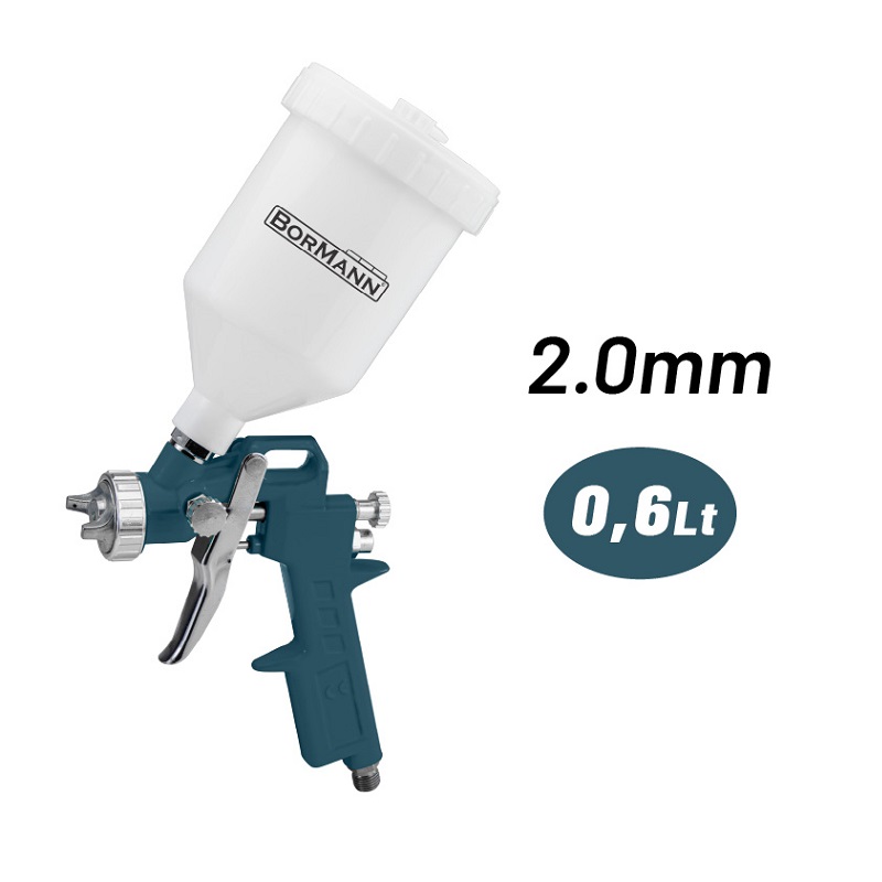 bormann_BAT6140 Πιστόλι Βαφής Άνω Δοχείο 0.6Lt BORMANN BAT6140 - Image 1