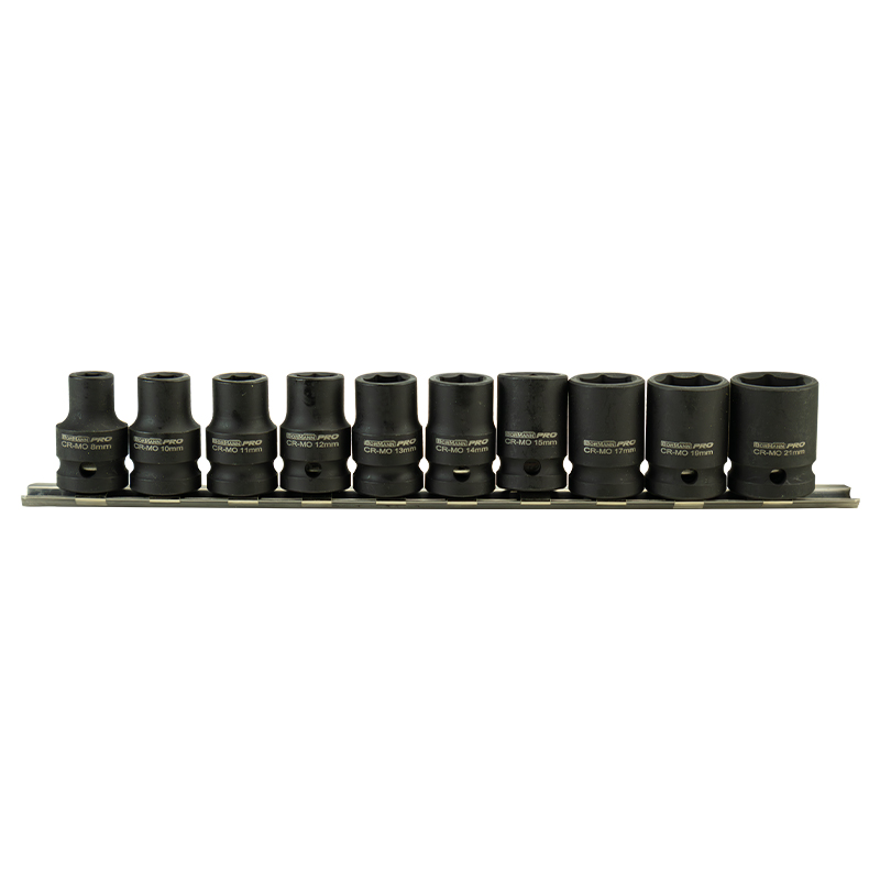 BHT7703 Σετ Καρυδάκια Αέρος 1/2'' , 8,10,11,1213,14,15,17,19,21mm, 10τεμ BHT7703 BORMANN Pro - Image 1