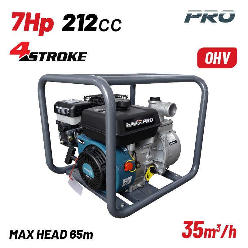 BGB1065 Αντλία Βενζινοκίνητη Πυρόσβεσης 2"Χ1.5"x1.5'' 212cc 7hp 65m 35m³/h BORMANN Pro BGB1065 - Image 1